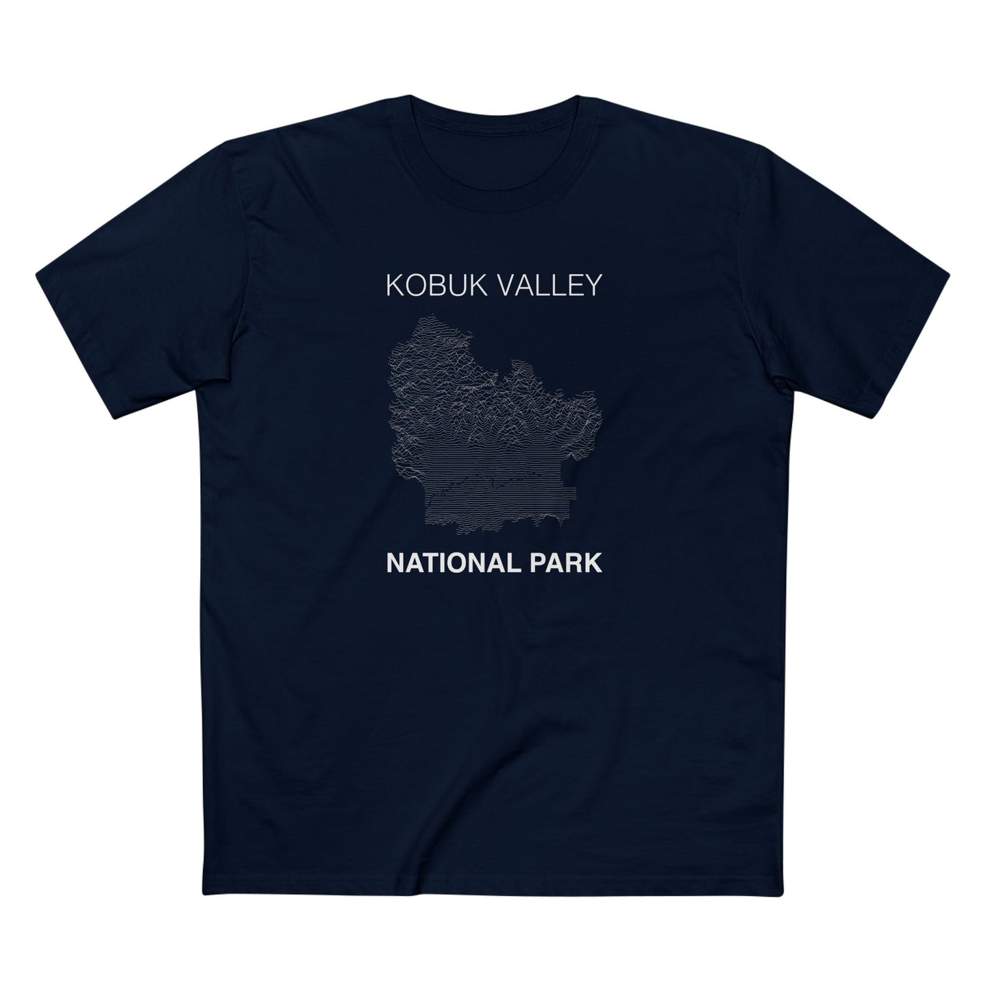 Kobuk Valley National Park T-Shirt Lines in Navy