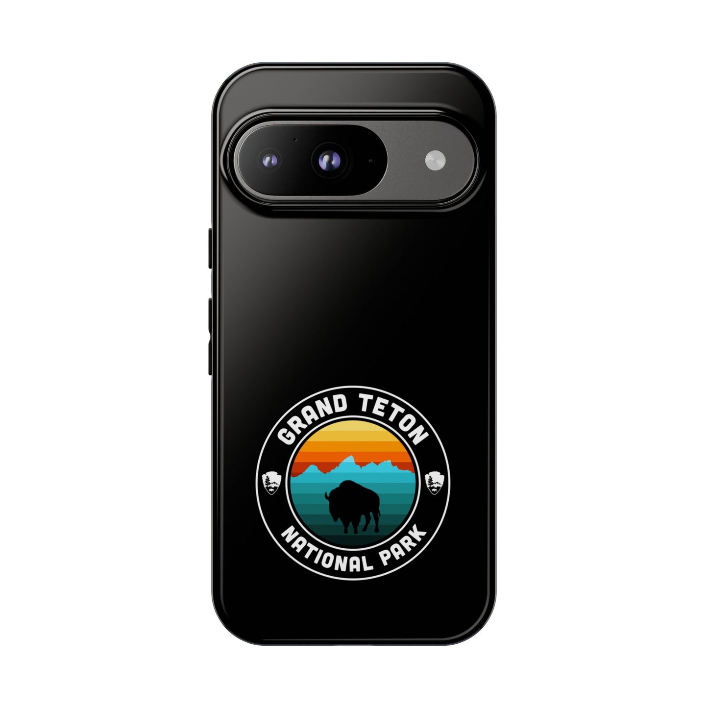 Grand Teton National Park Phone Case - Round Emblem Design