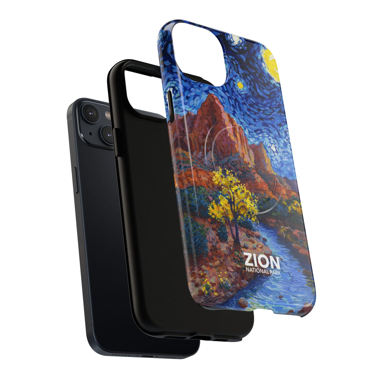 Zion National Park iPhone Case with MagSafe - Starry Night