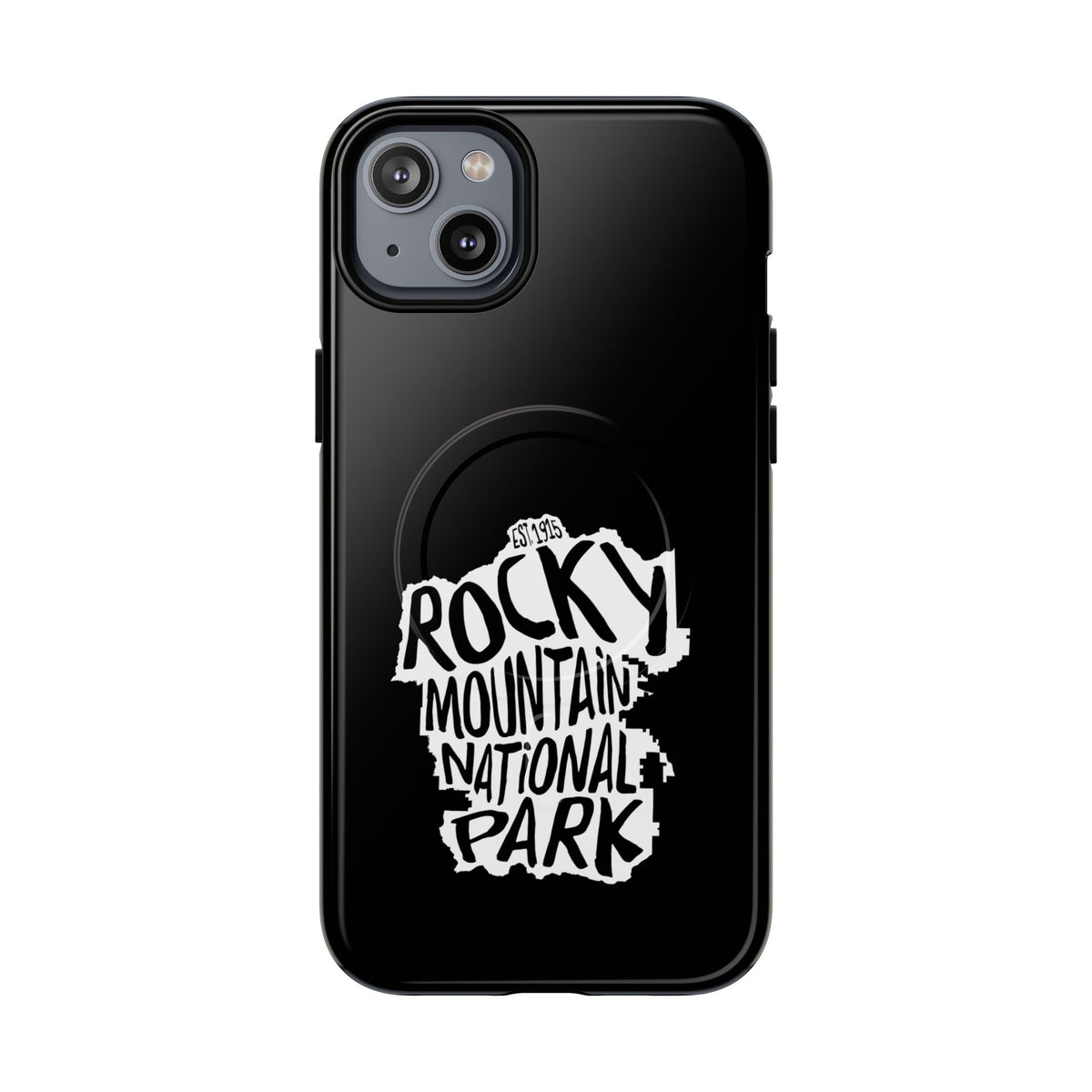Rocky Mountain National Park iPhone Case with MagSafe - Map Design