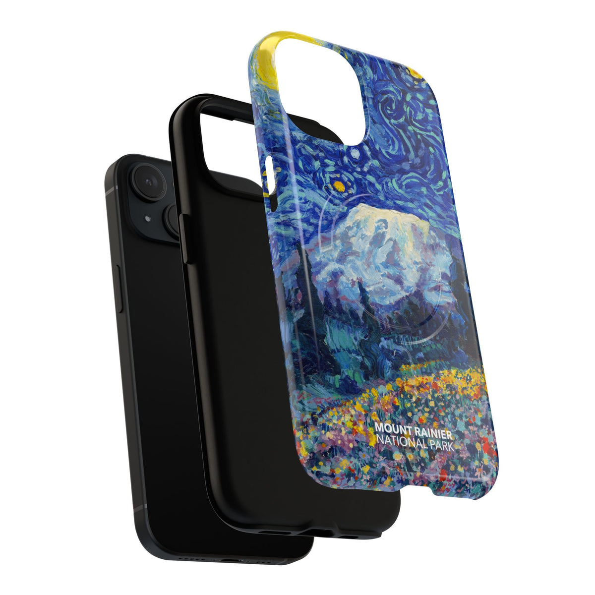 Mount Rainier National Park iPhone Case with MagSafe - Starry Night