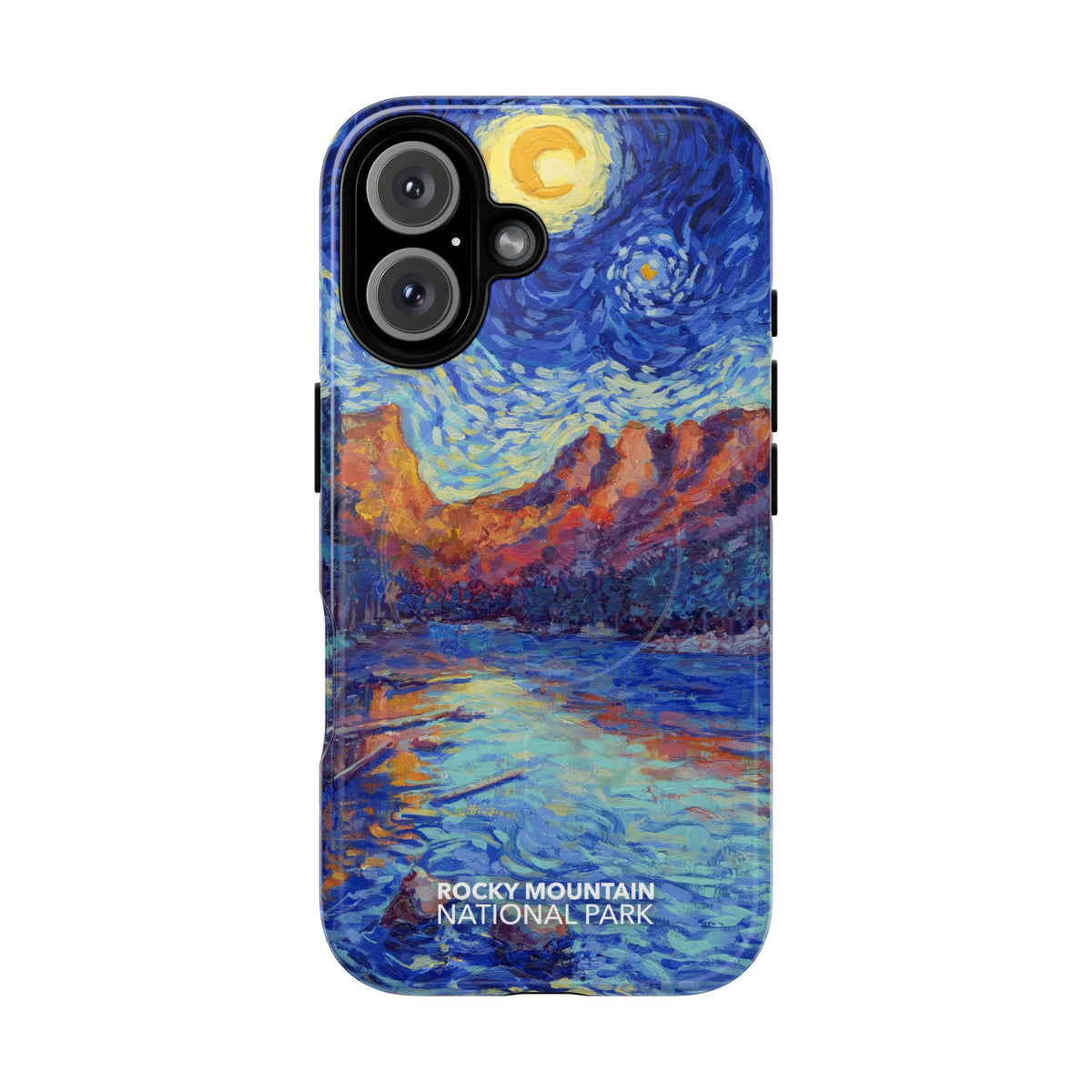 Rocky Mountain National Park iPhone Case with MagSafe - Starry Night