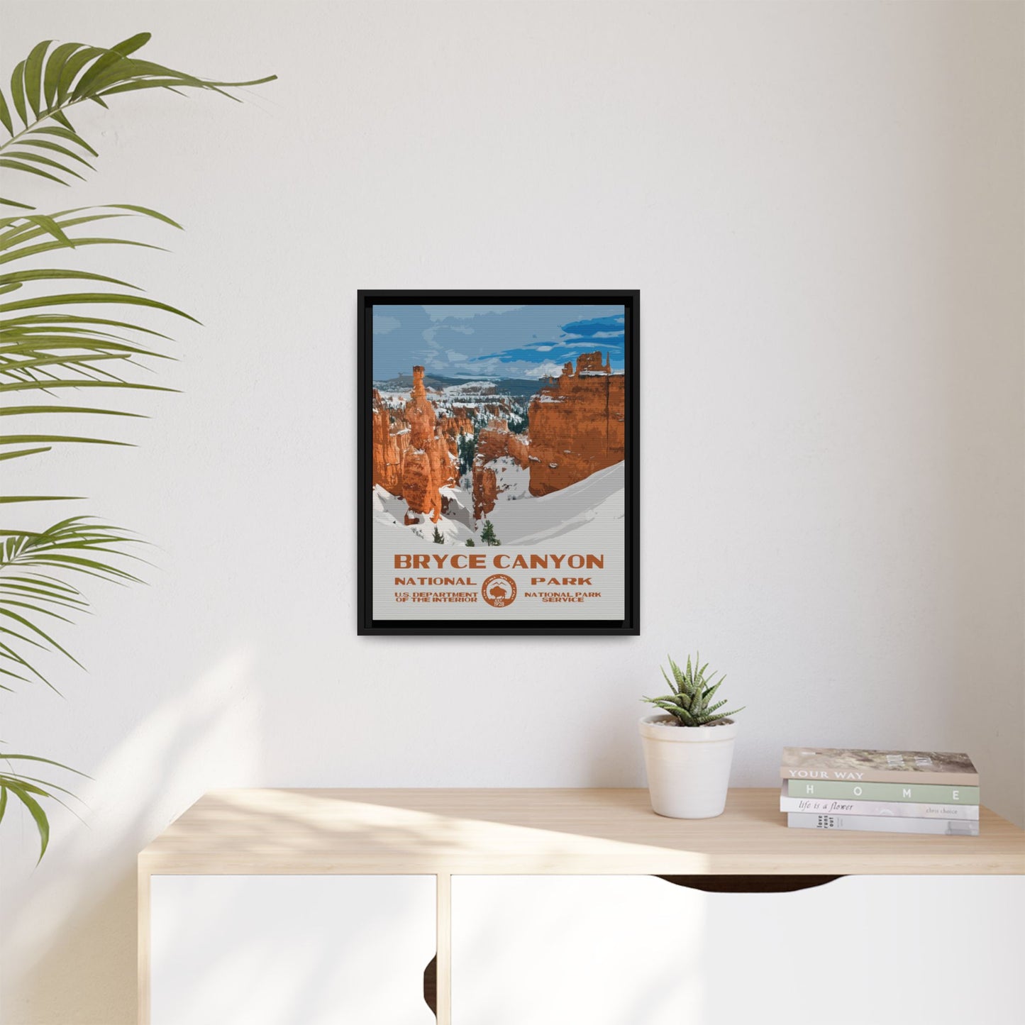 Bryce Canyon National Park Framed Canvas - WPA Poster