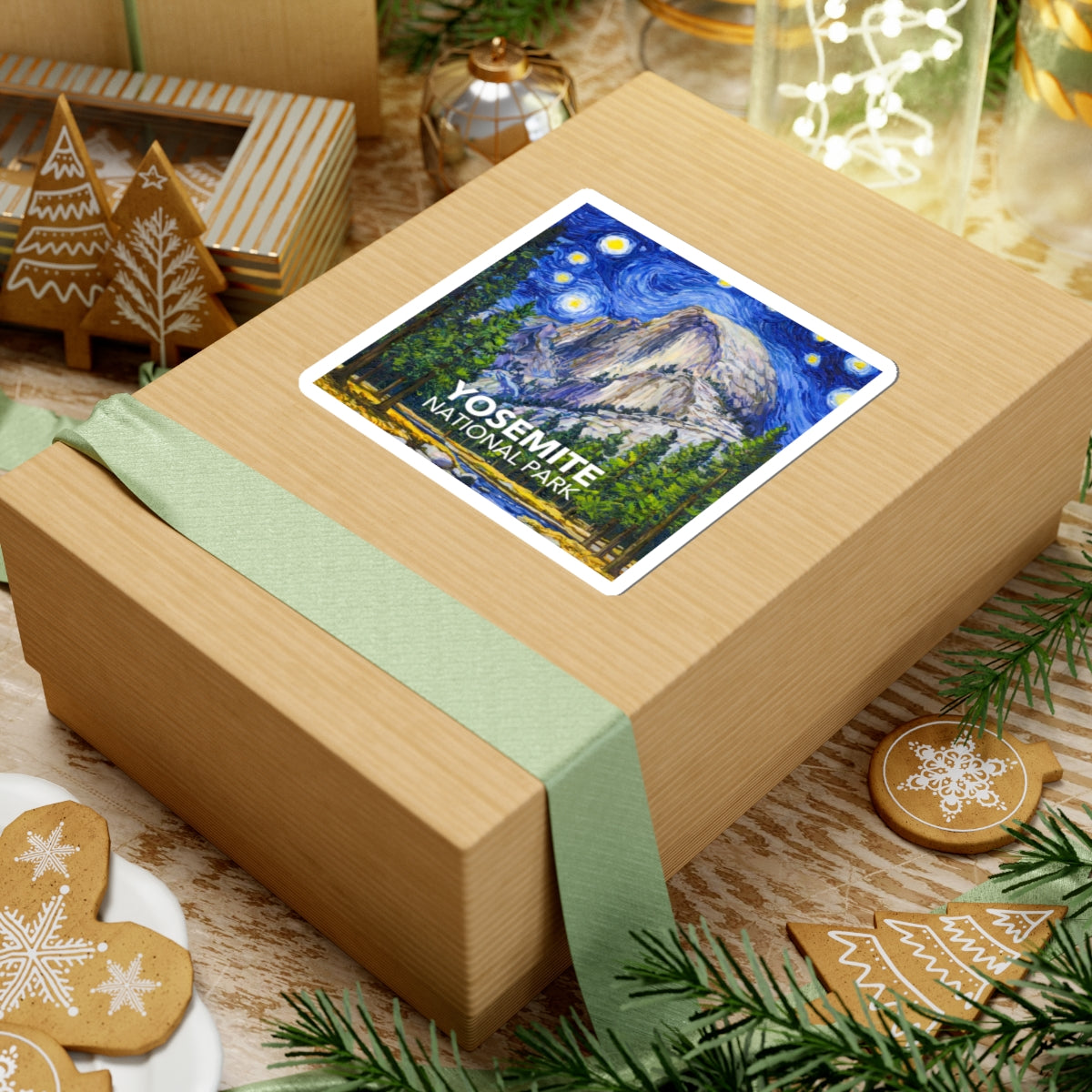 Yosemite National Park Sticker - The Starry Night