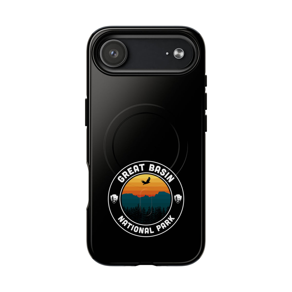 Great Basin National Park iPhone Case with MagSafe - Round Emblem Design