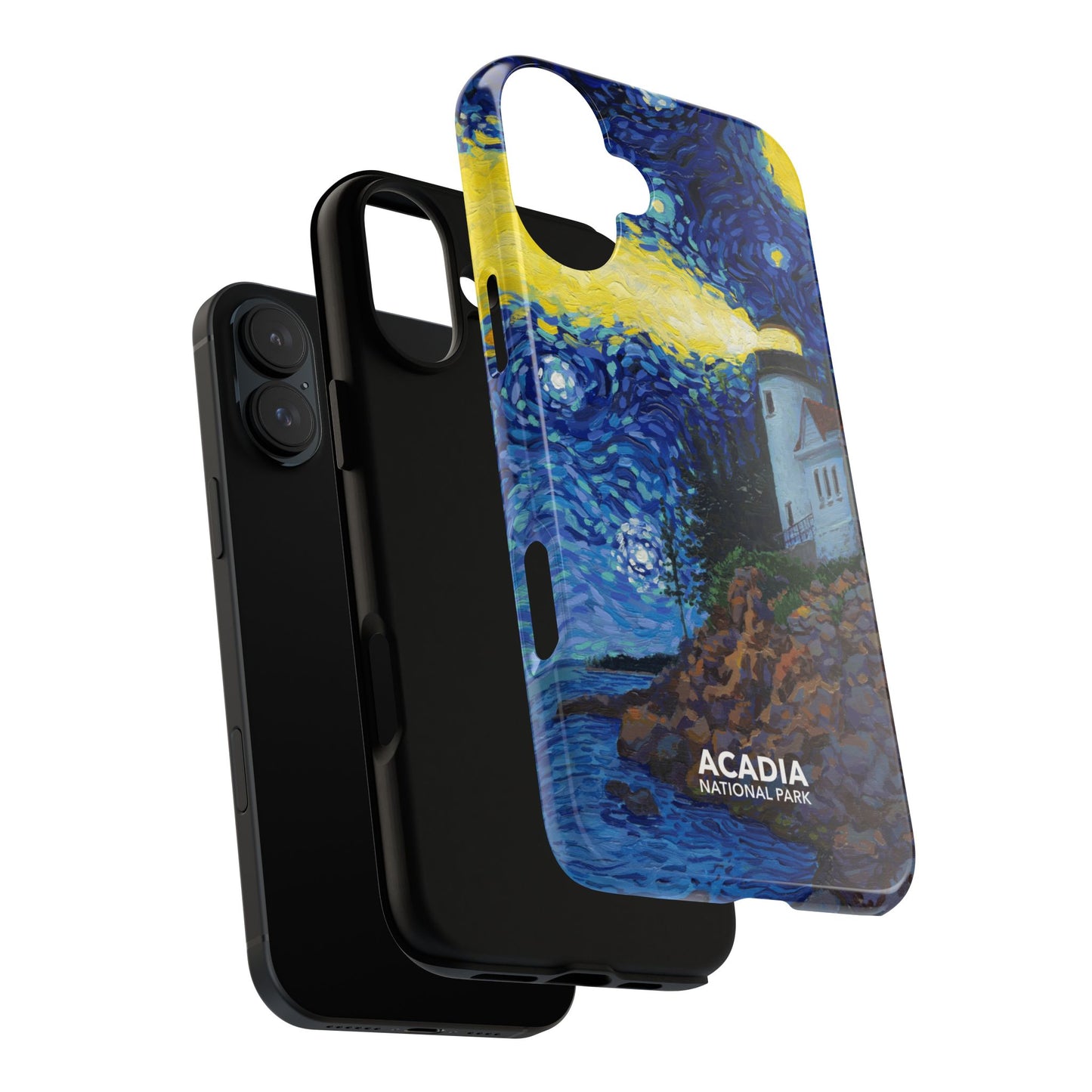 Acadia National Park Phone Case - Starry Night Lighthouse