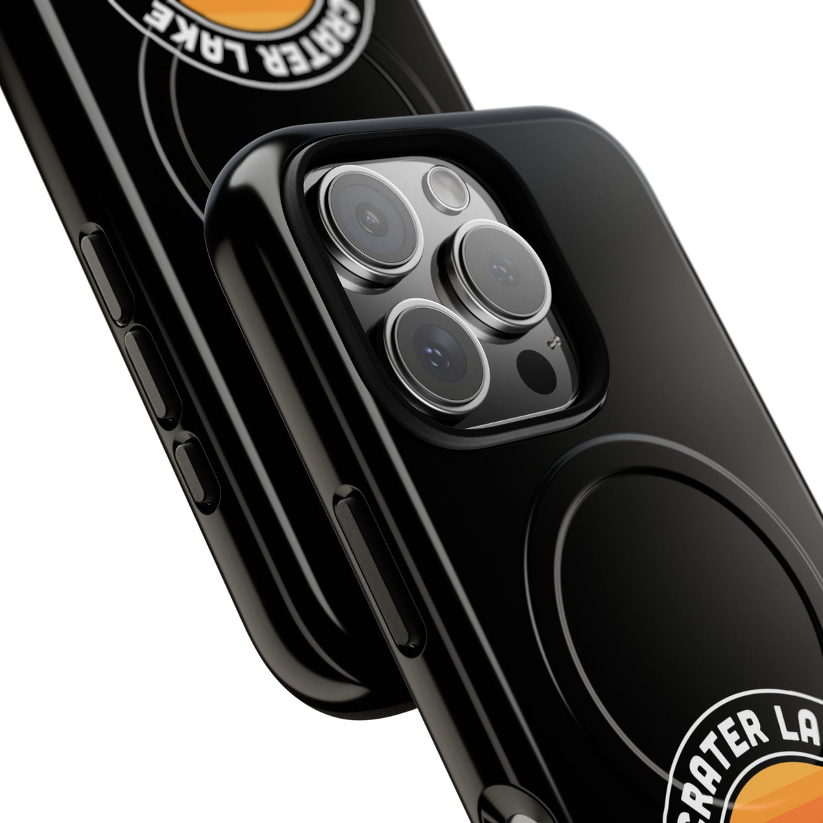 Crater Lake National Park iPhone Case with MagSafe - Round Emblem Design
