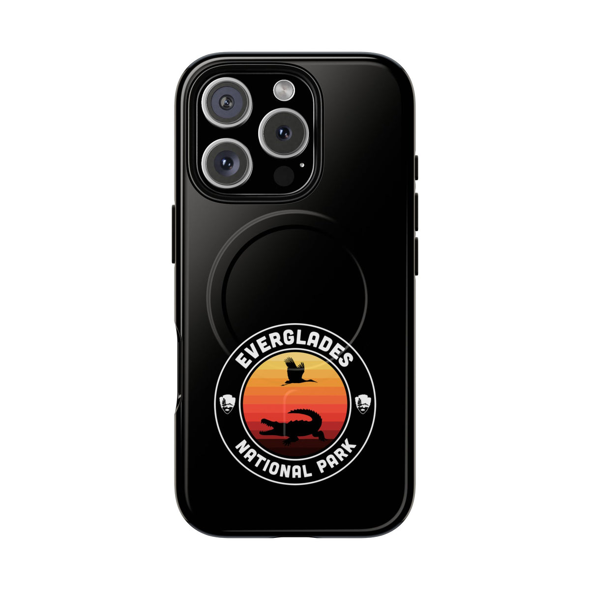 Everglades National Park iPhone Case with MagSafe - Round Emblem Design