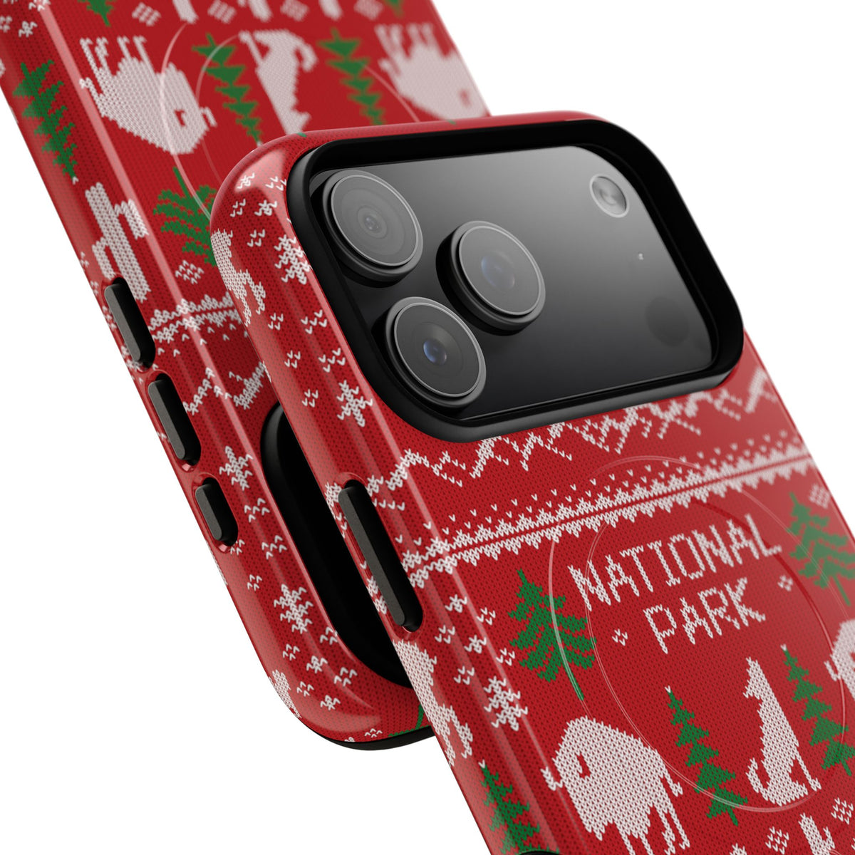 National Park iPhone Case with MagSafe - Fair Isle Pattern