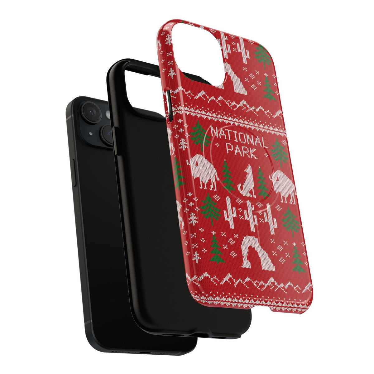 National Park iPhone Case with MagSafe - Fair Isle Pattern