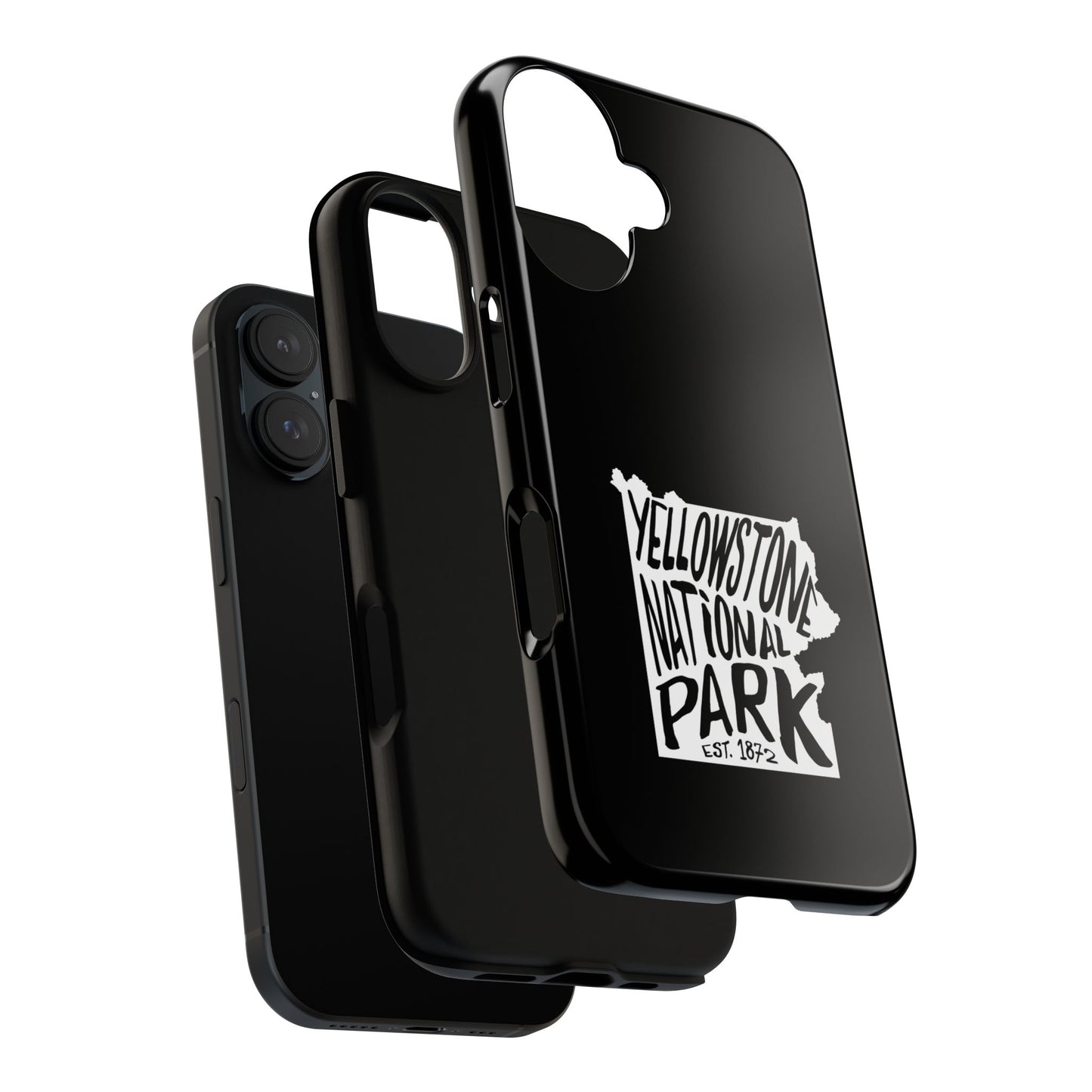 Yellowstone National Park Phone Case - Map Design