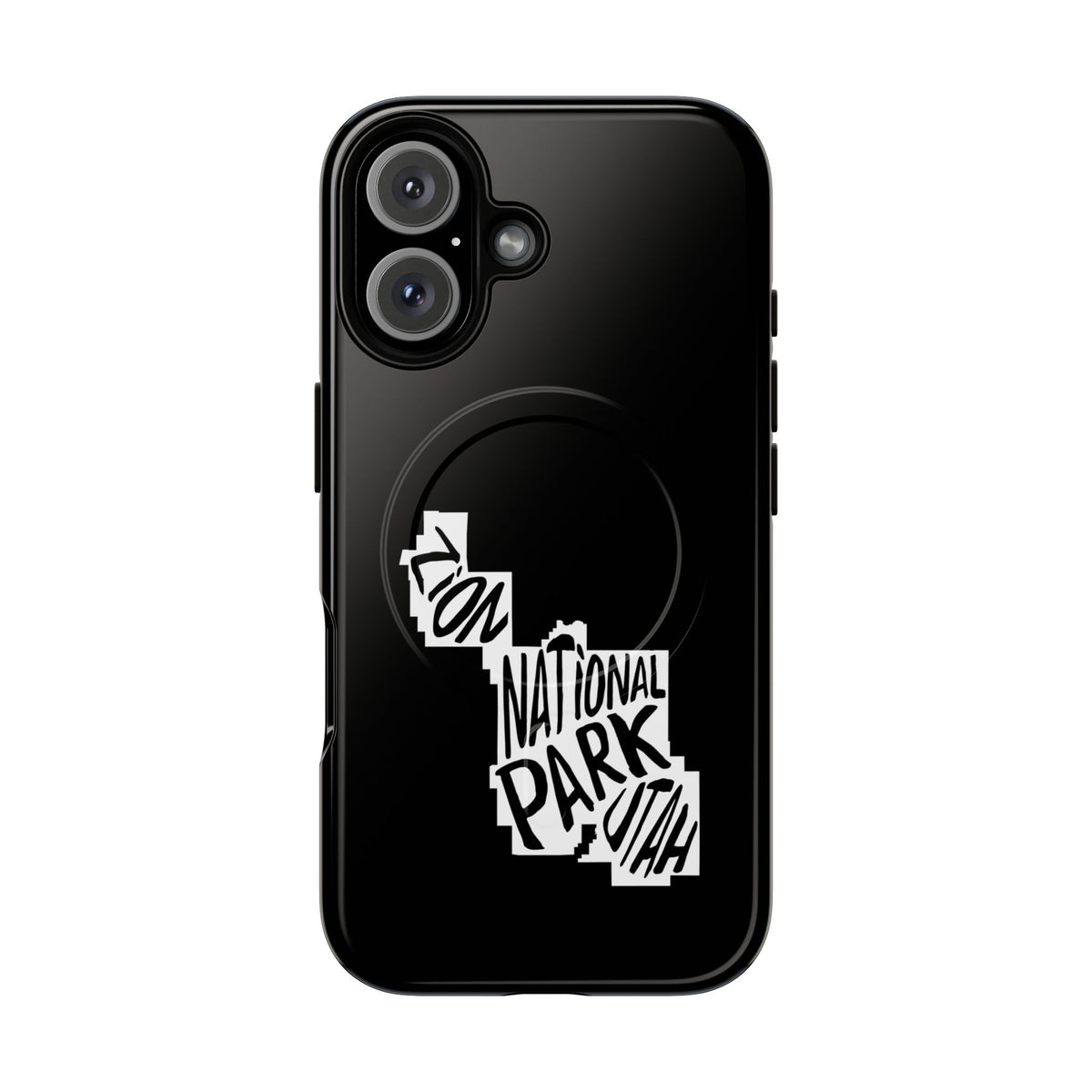 Zion National Park iPhone Case with MagSafe - Map Design