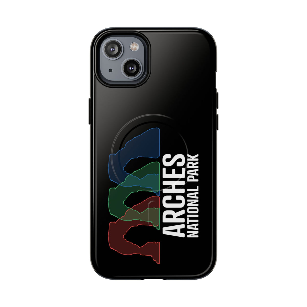 Arches National Park iPhone Case with MagSafe - Delicate Arch Histogram Design