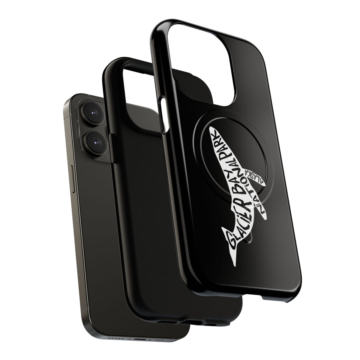 Glacier Bay National Park iPhone Case with MagSafe - Humpback Whale Design