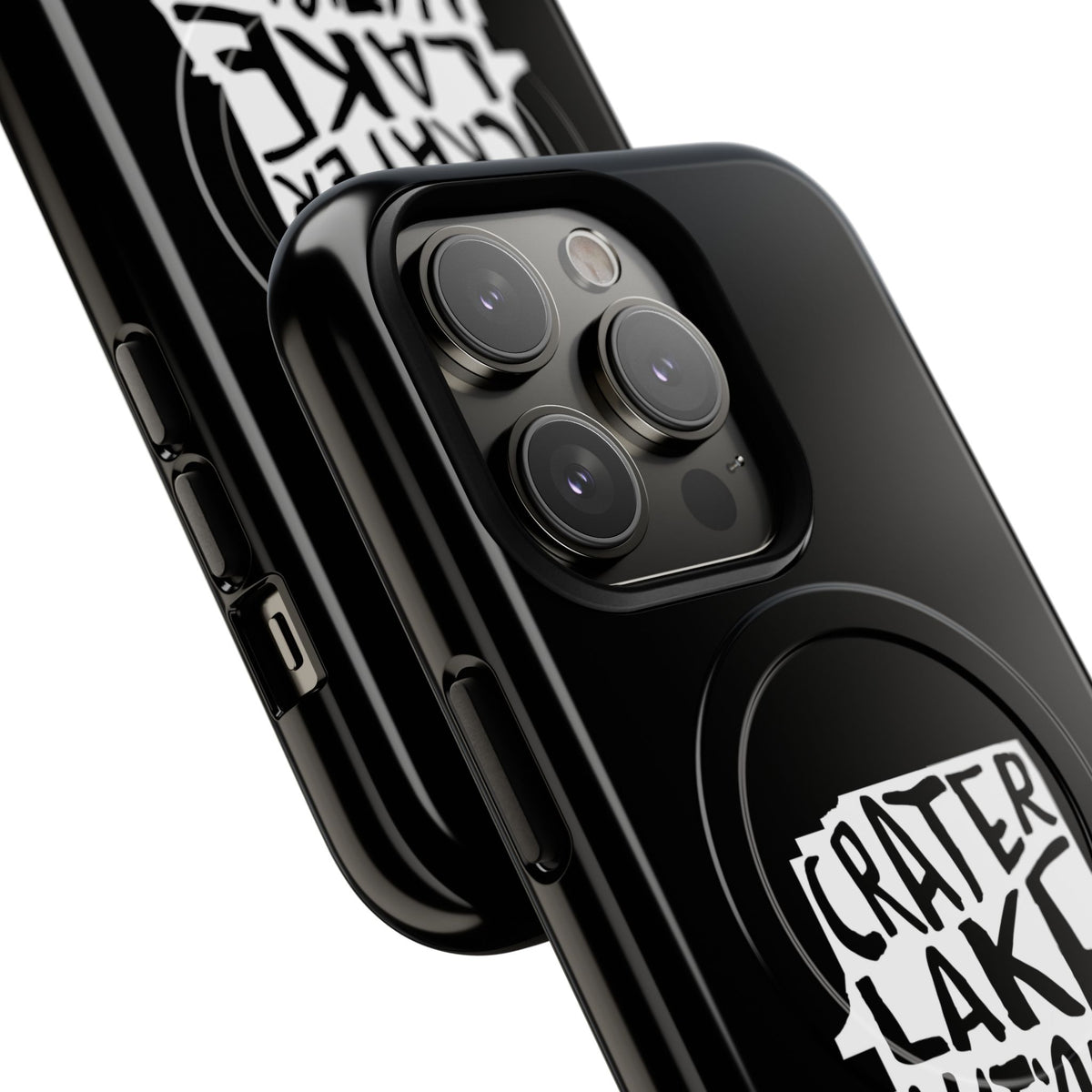 Crater Lake National Park iPhone Case with MagSafe - Map Design