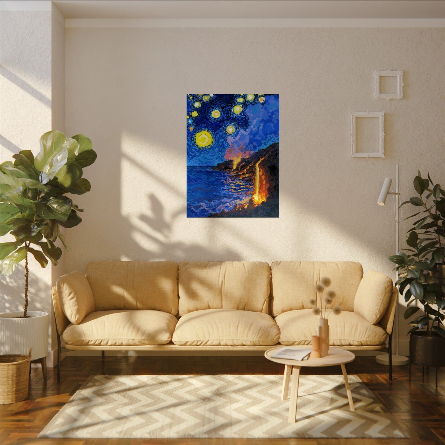 Hawaii Volcanoes National Park Park Starry Night Poster - Premium Textured Paper