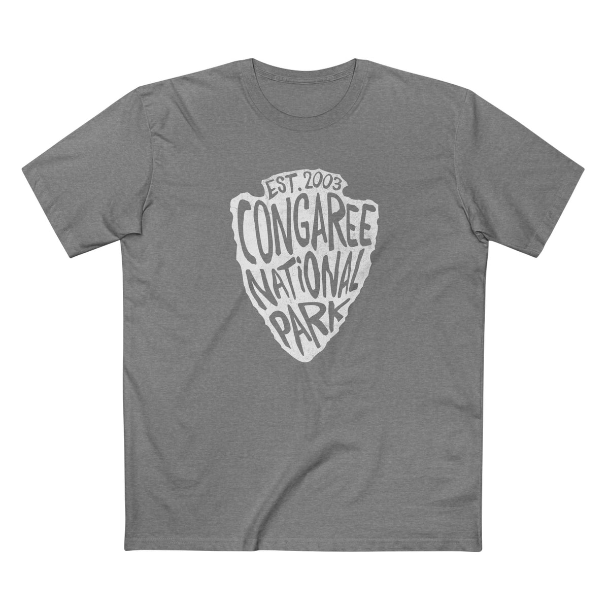 Congaree National Park T-Shirt - Arrowhead Design in Athletic Heather
