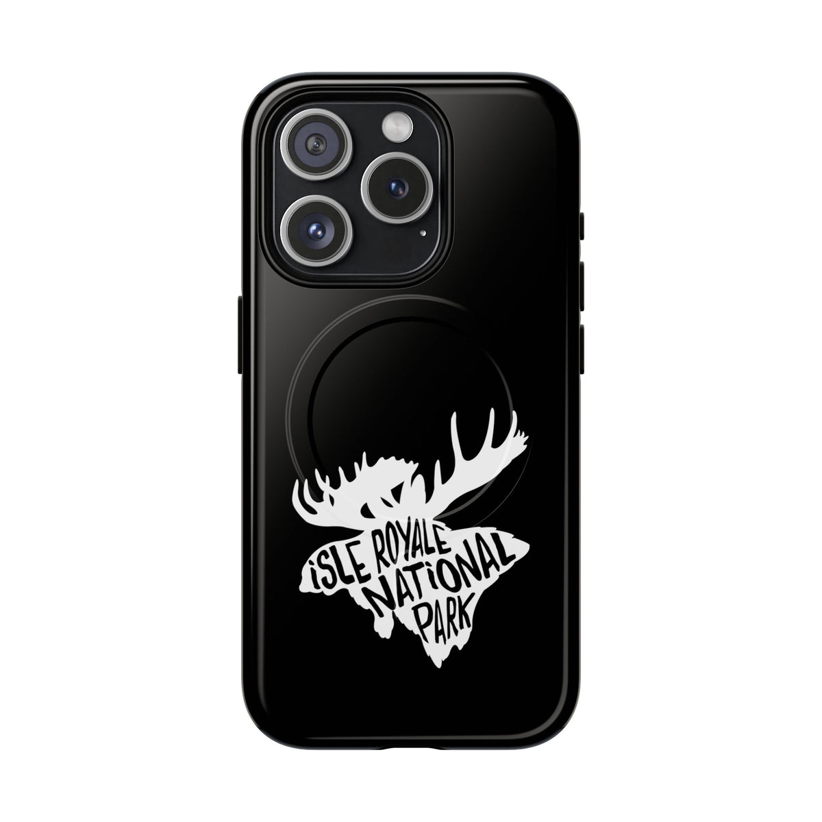 Isle Royale National Park iPhone Case with MagSafe - Moose Design