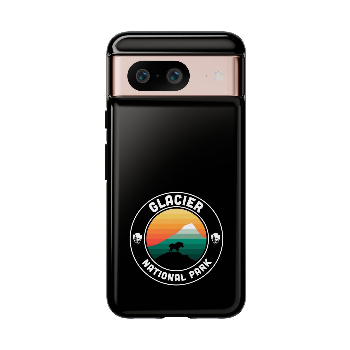 Glacier National Park Phone Case - Round Emblem Design