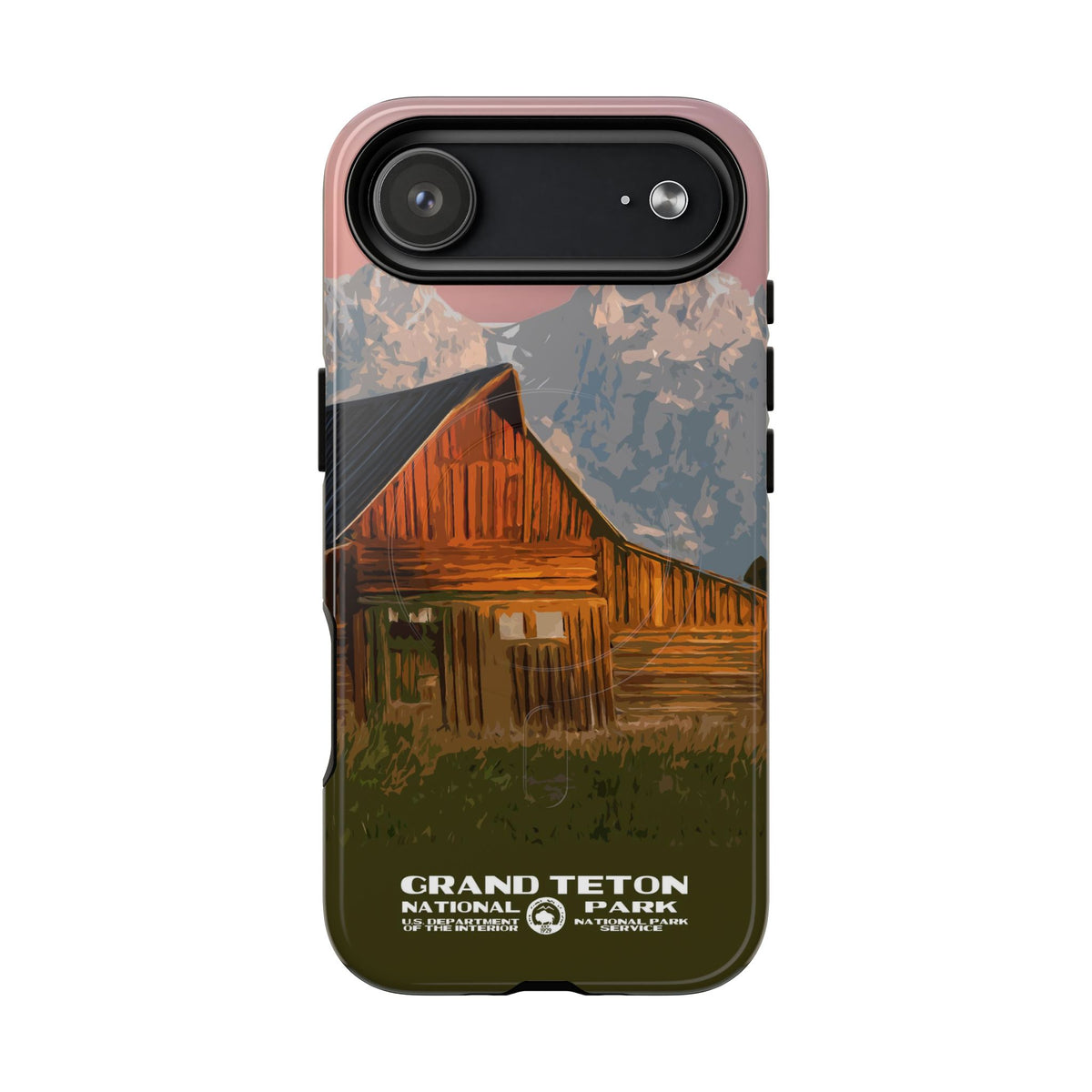 Grand Teton National Park iPhone Case with MagSafe - Moulton Barn