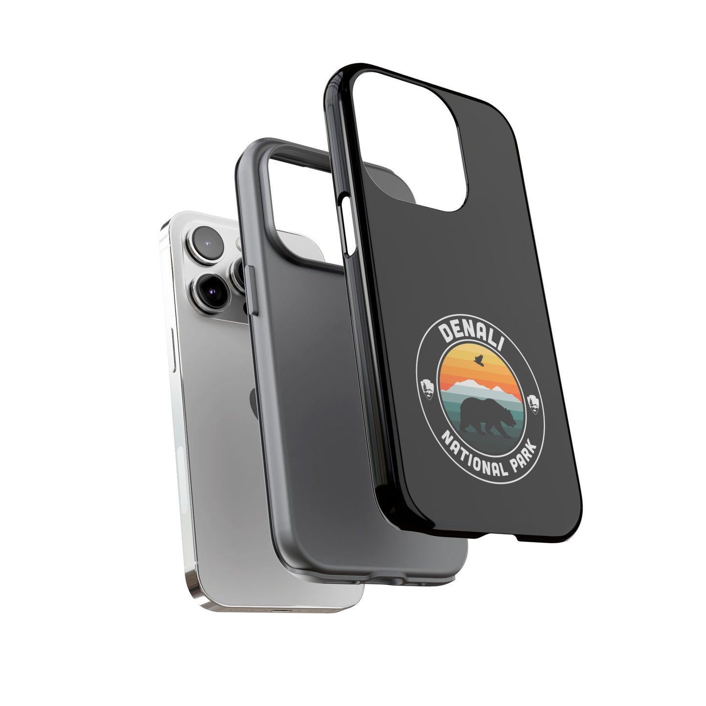 Denali National Park Phone Case - Round Emblem Design