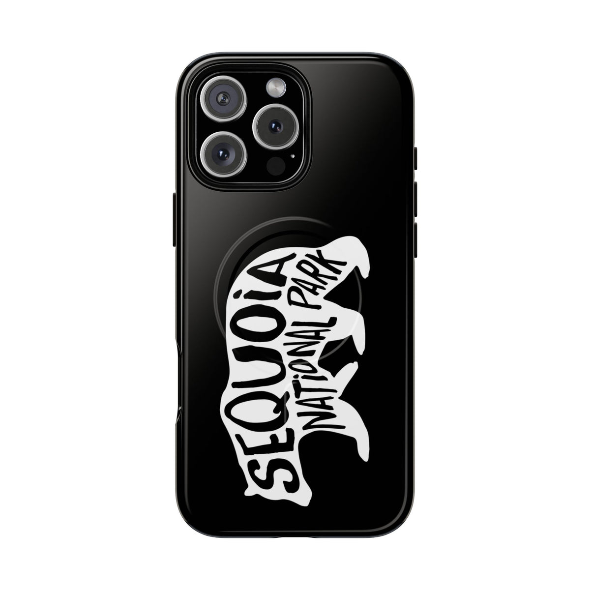 Sequoia National Park iPhone Case with MagSafe - Black Bear Design