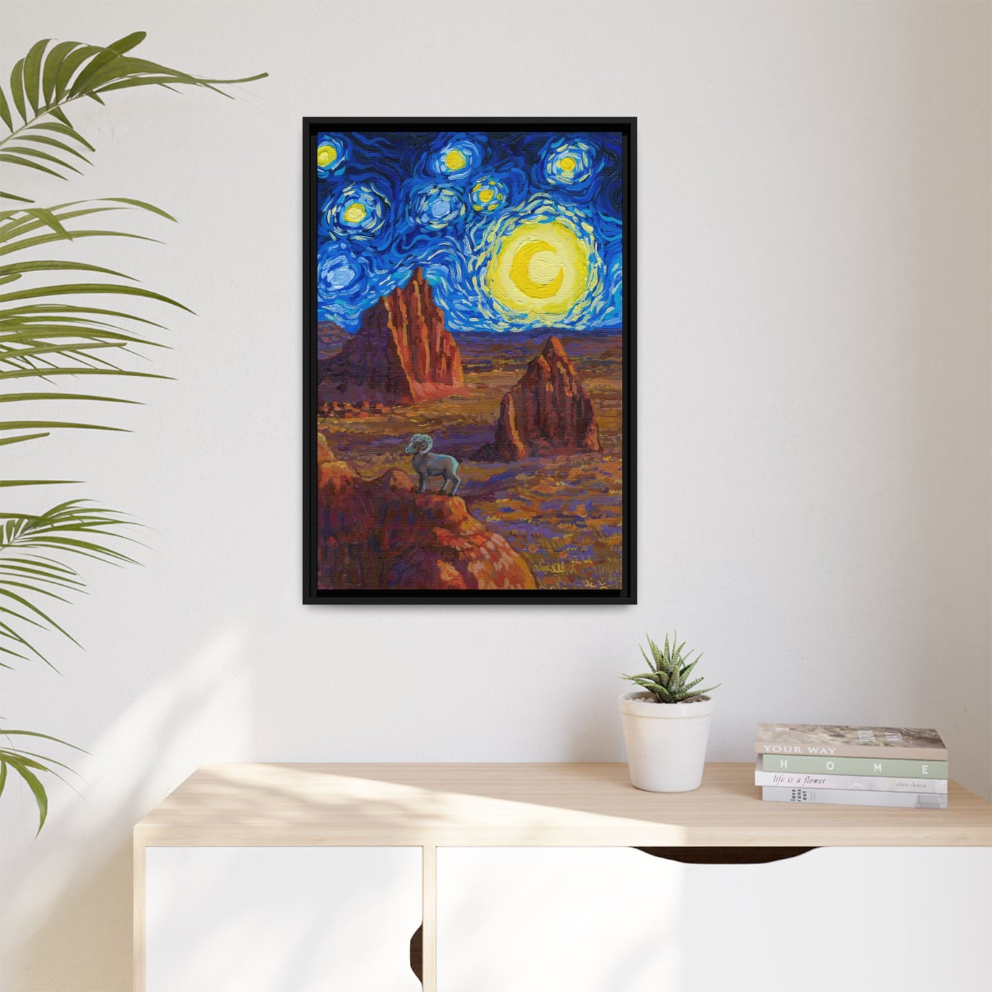 Capitol Reef National Park Framed Canvas - The Starry Night