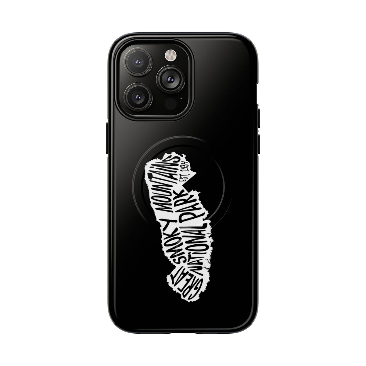 Great Smoky Mountains National Park iPhone Case with MagSafe - Map Design