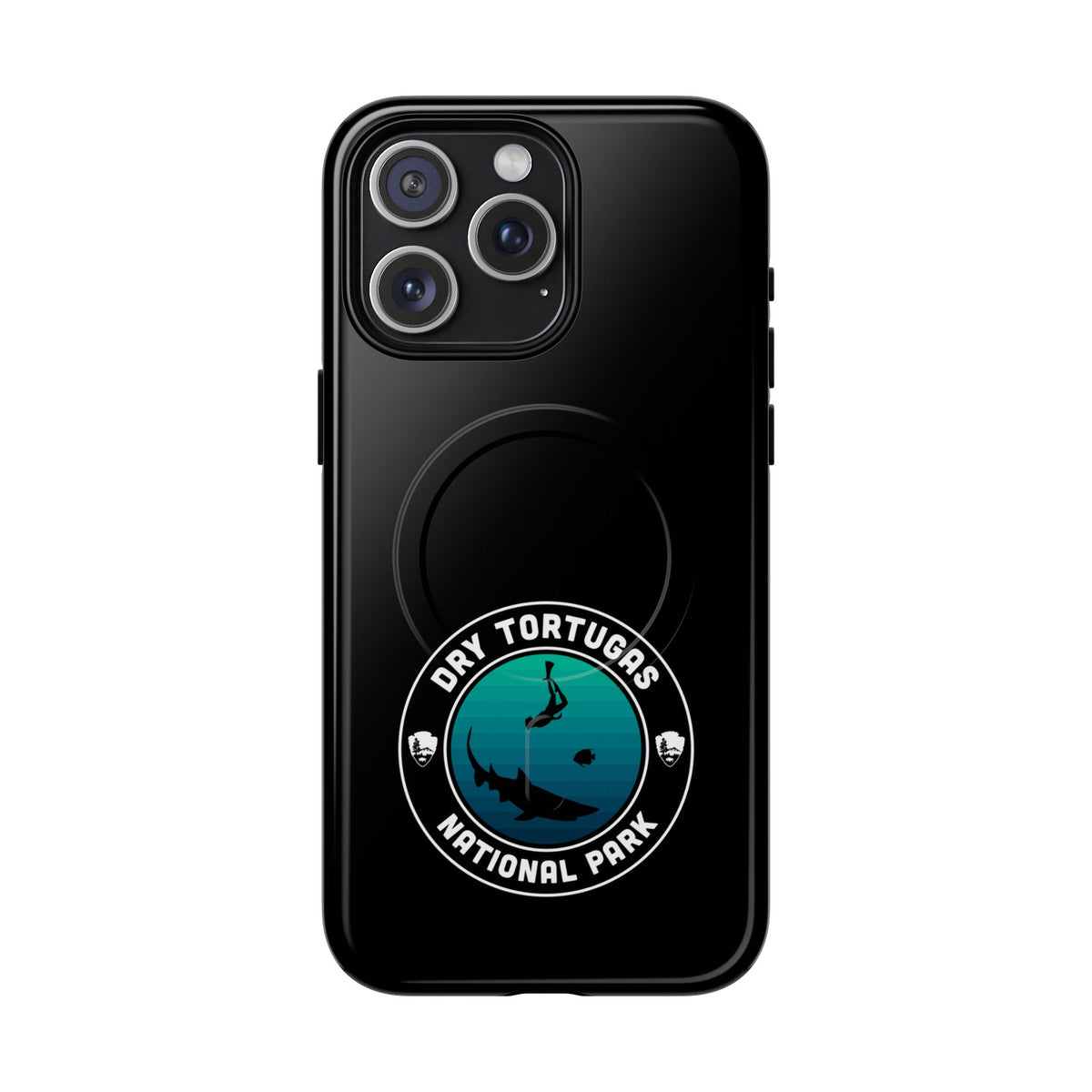 Dry Tortugas National Park iPhone Case with MagSafe - Round Emblem Design