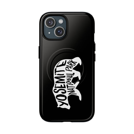 Yosemite National Park iPhone Case with MagSafe - Black Bear Design