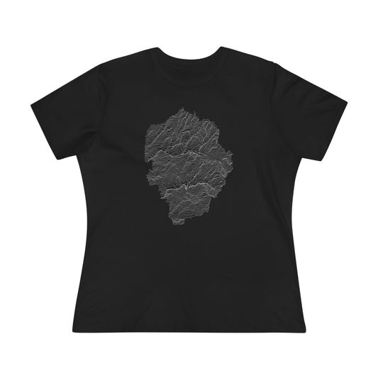 Yosemite National Park Women's T-Shirt - Topographical Lines