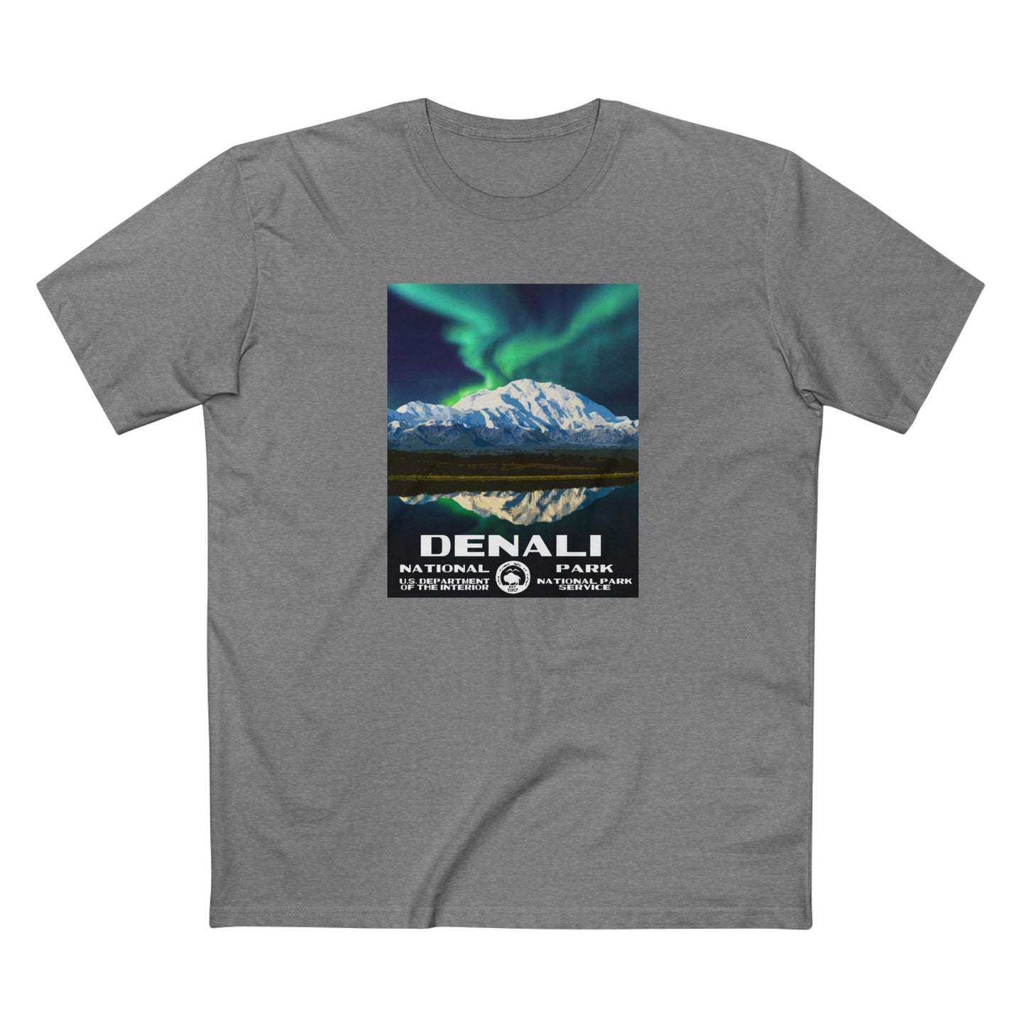 Denali National Park T-Shirt - WPA Design in Athletic Heather