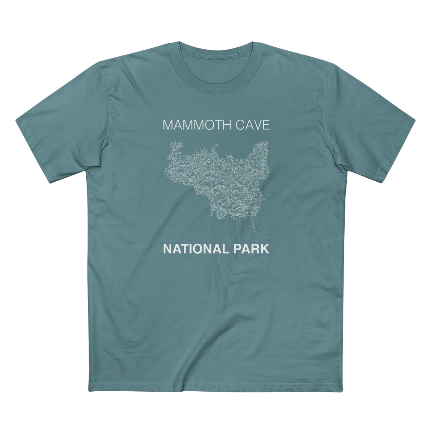 Mammoth Cave National Park T-Shirt Lines in Slate Blue