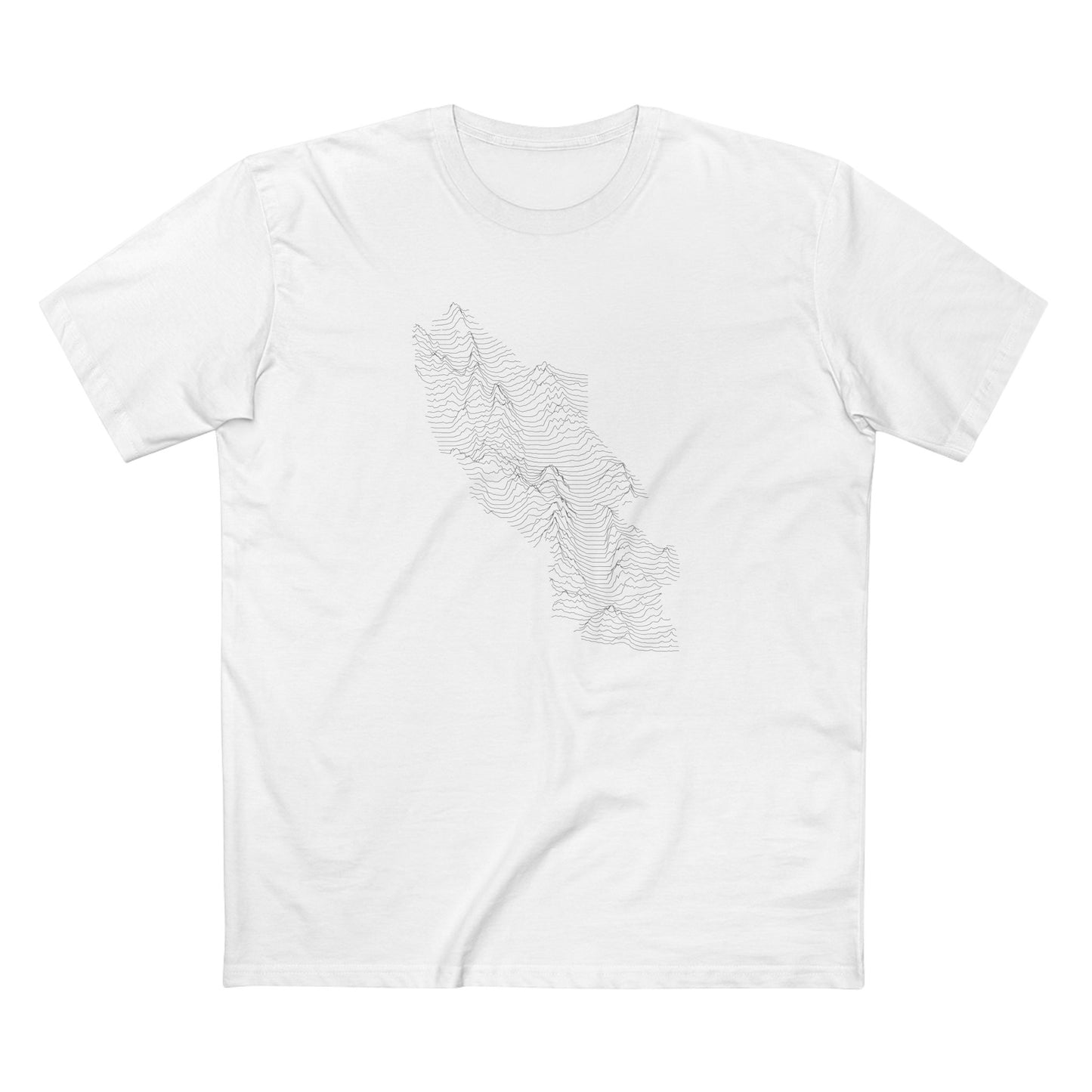 Death Valley National Park T-Shirt - Topographical Lines in White