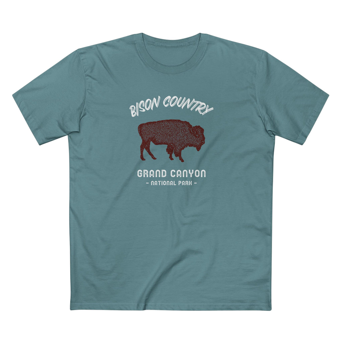 Grand Canyon National Park T-Shirt - Bison Country in Slate Blue