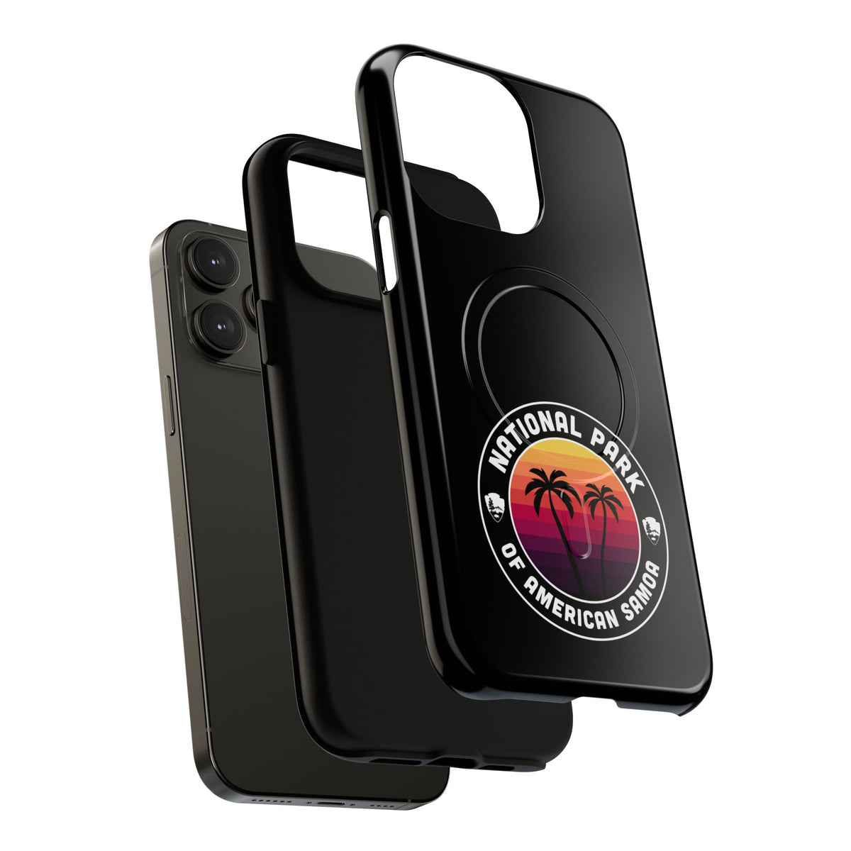 National Park of American Samoa iPhone Case with MagSafe - Round Emblem Design