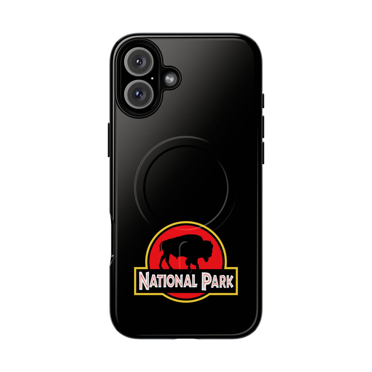 Bison National Park iPhone Case with MagSafe - Parody Logo