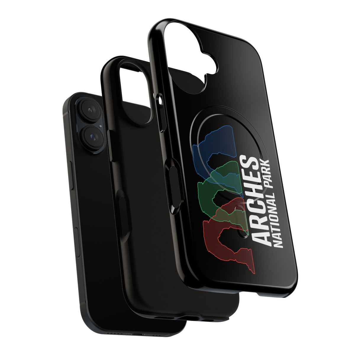 Arches National Park iPhone Case with MagSafe - Delicate Arch Histogram Design