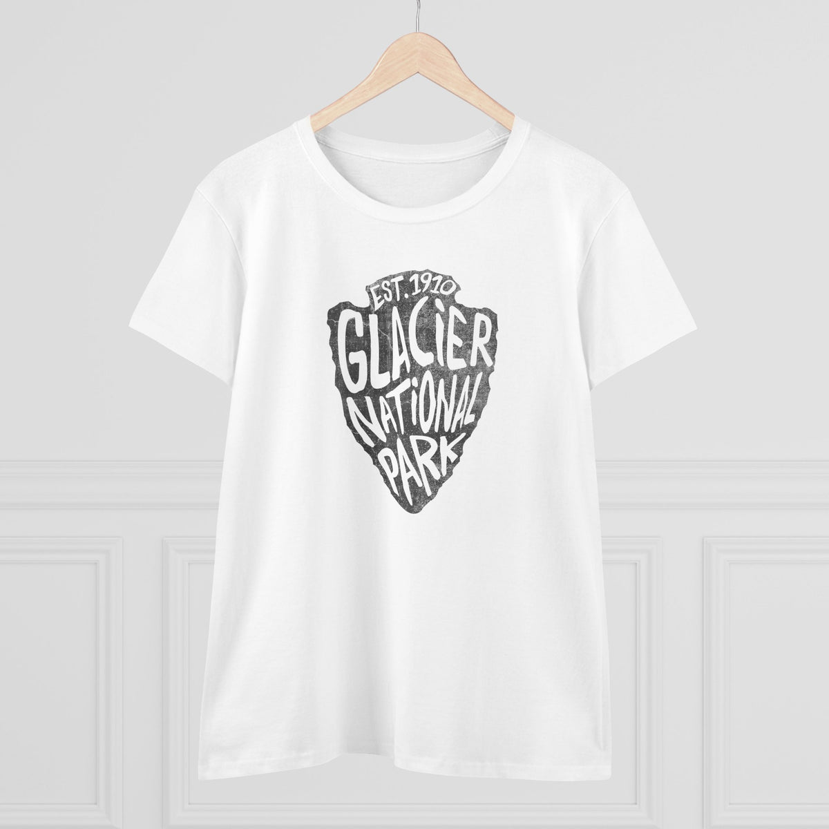 Glacier National Park Women's T-Shirt - Arrowhead Design