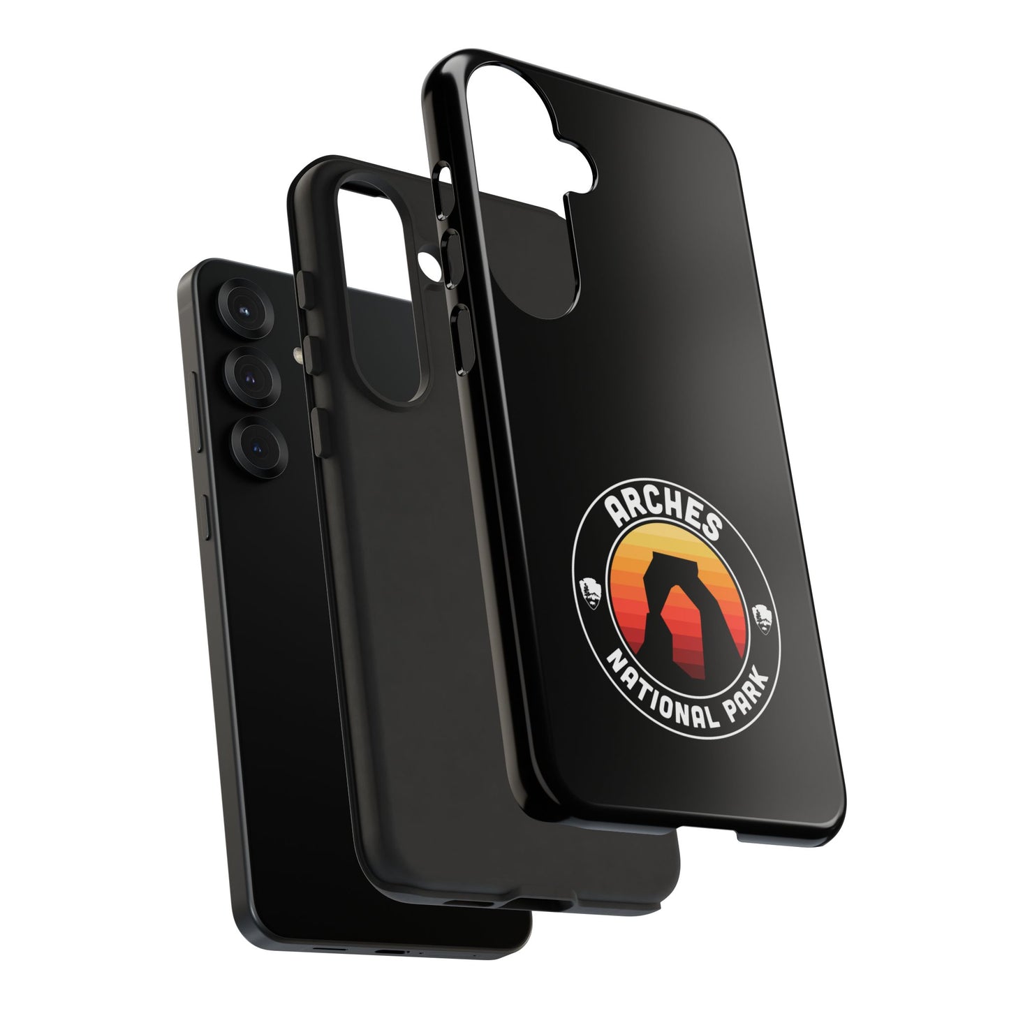 Arches National Park Phone Case - Round Emblem Design