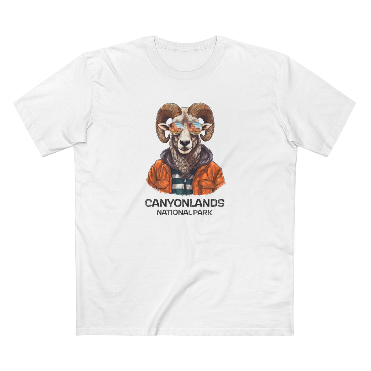 Canyonlands National Park T-Shirt - Bighorn Sheep in White