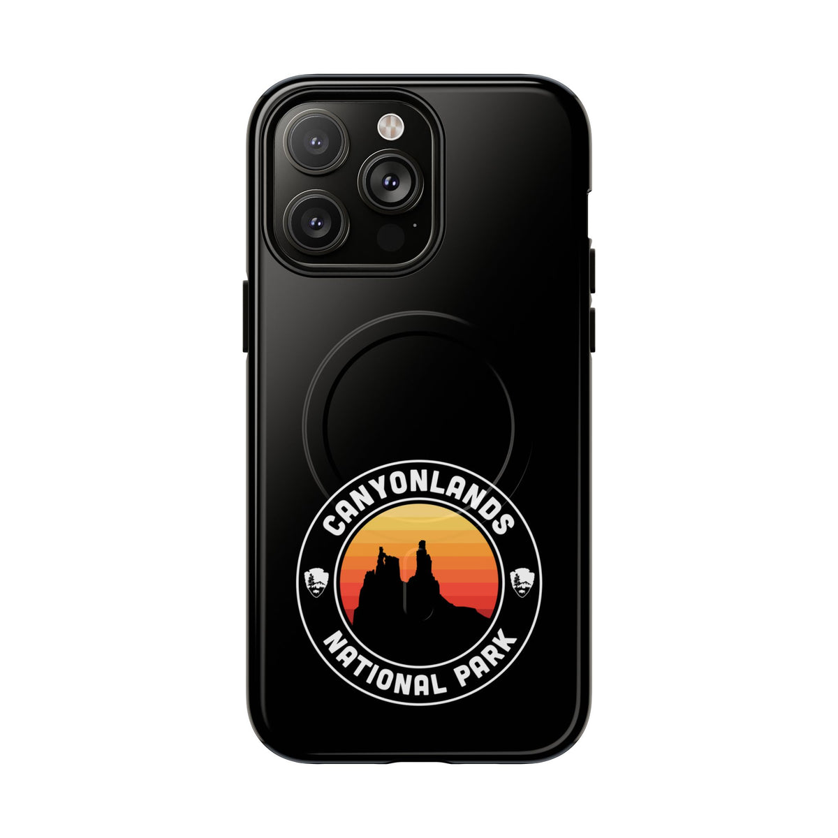 Canyonlands National Park iPhone Case with MagSafe - Round Emblem Design