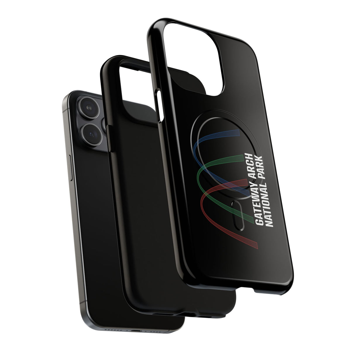 Gateway Arch National Park iPhone Case with MagSafe - Histogram Design