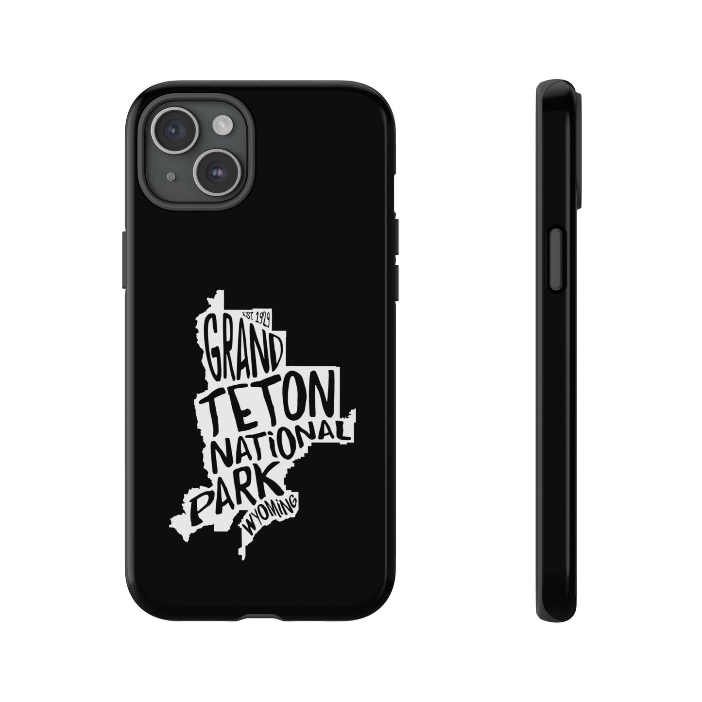 Grand Teton National Park Phone Case - Map Design