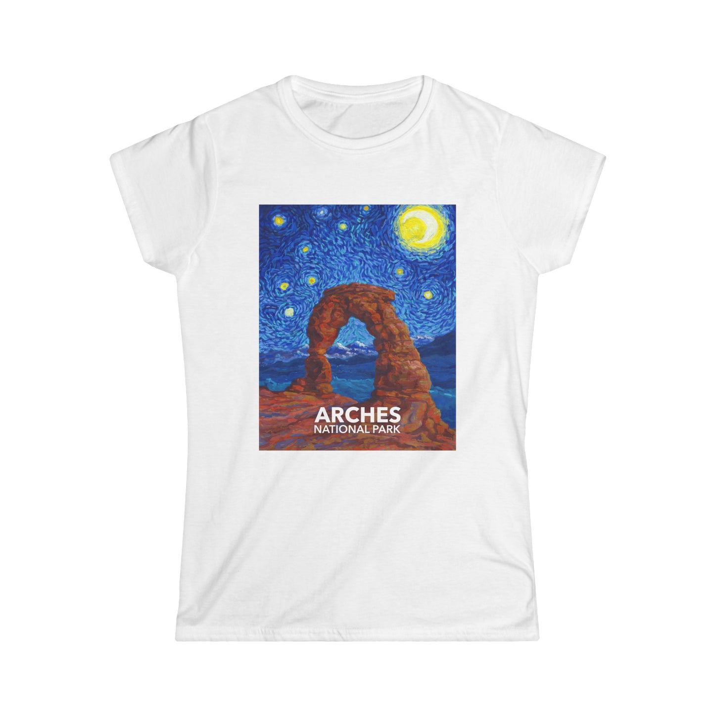 Arches National Park T-Shirt - Women's Starry Night