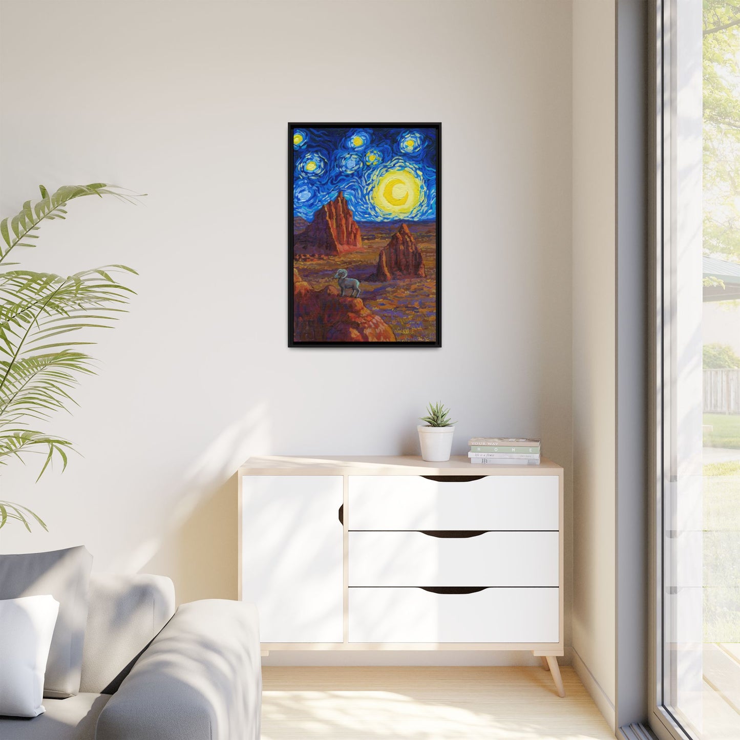 Capitol Reef National Park Framed Canvas - The Starry Night