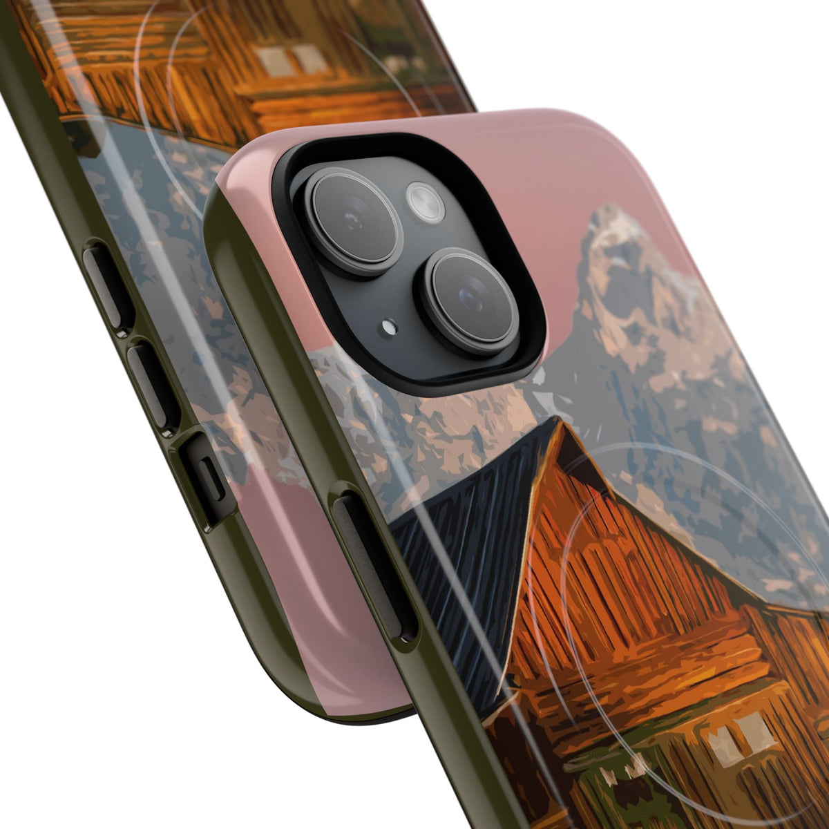 Grand Teton National Park iPhone Case with MagSafe - Moulton Barn