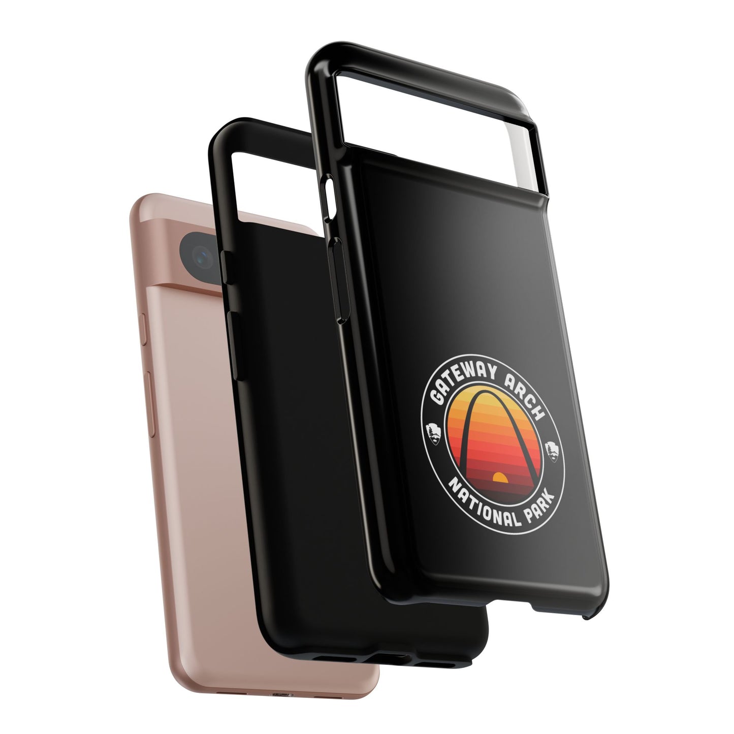 Gateway Arch National Park Phone Case - Round Emblem Design