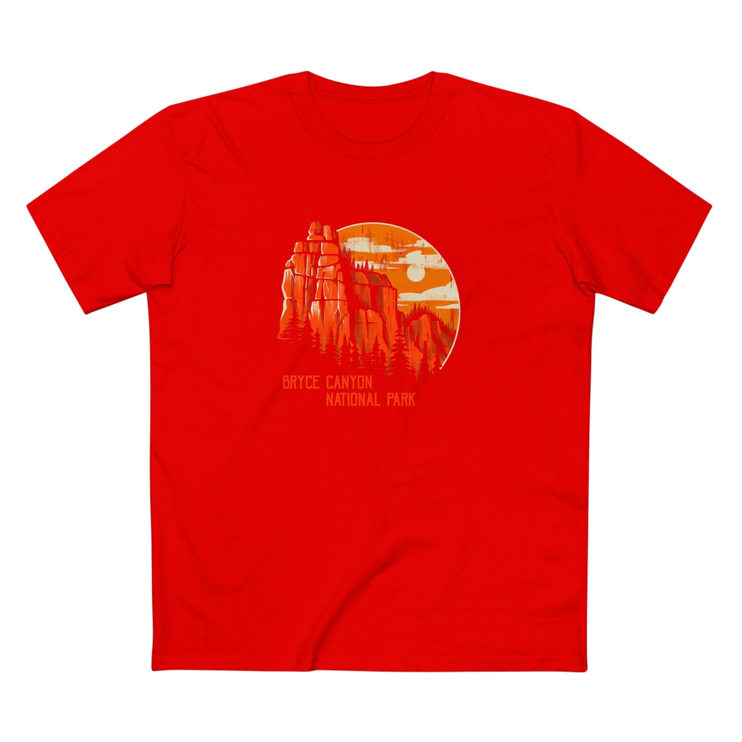 Bryce Canyon National Park T-Shirt - Vintage Design in Red