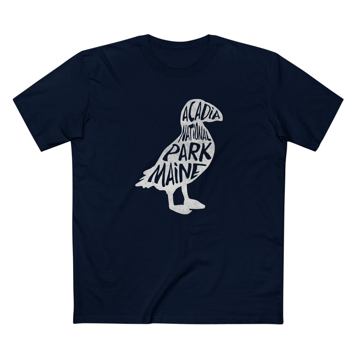 Acadia National Park T-Shirt - Puffin in Navy